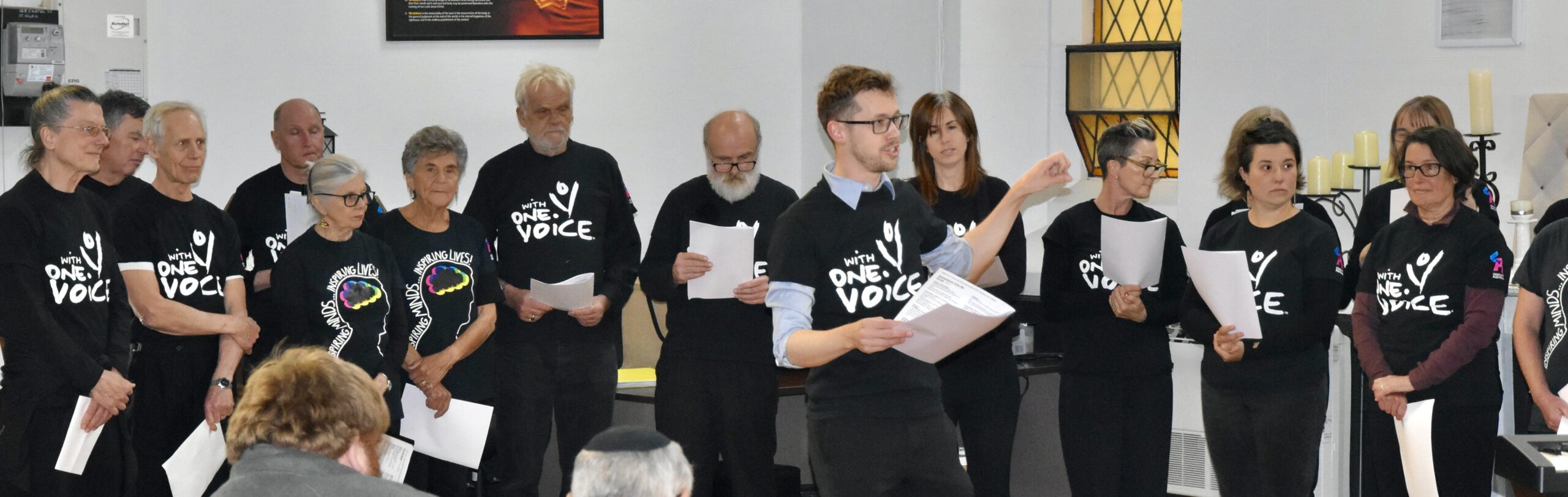 St Kilda community choir with conductor