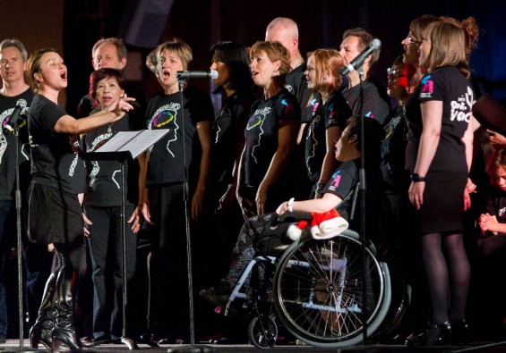 With One Voice Whitehorse community choir Blackburn performing