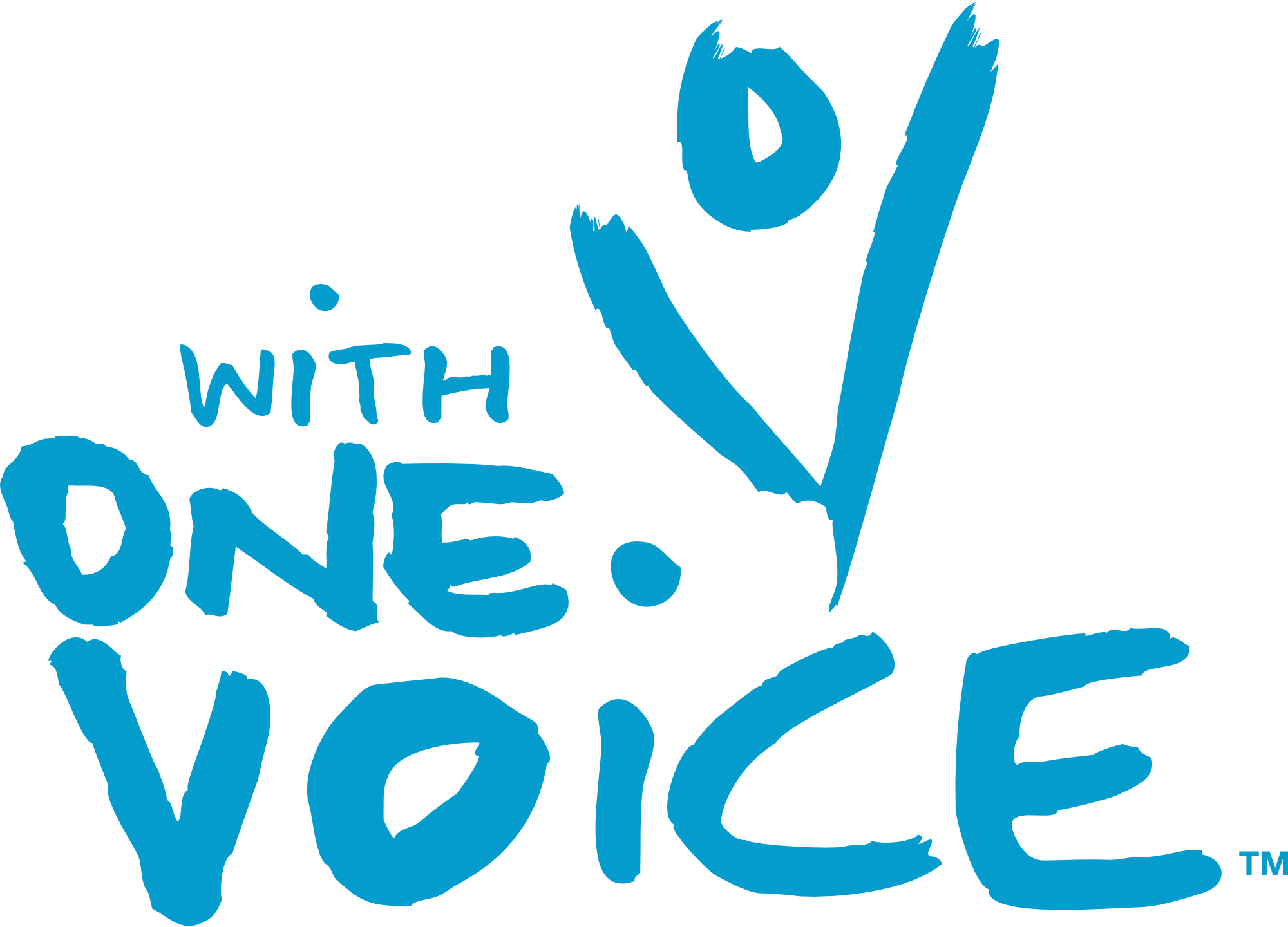 wov blue With One Voice Blue Logo