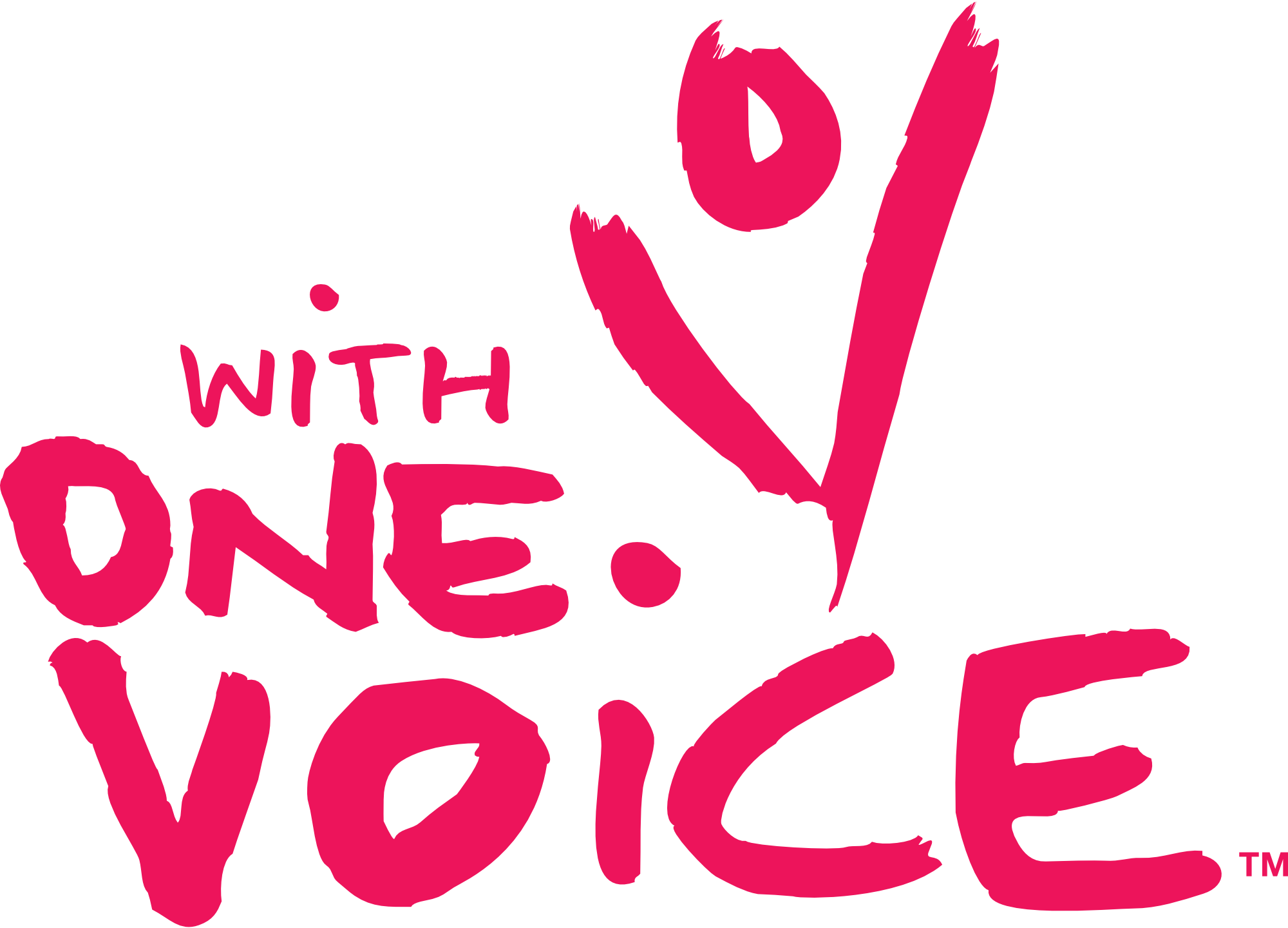 wov pink With One Voice Pink Logo