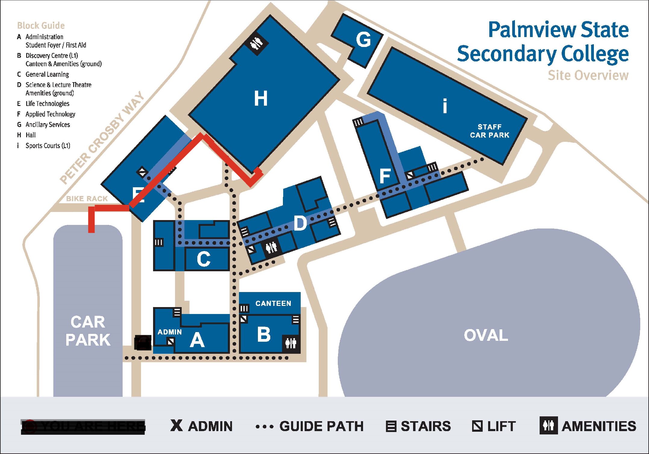 Palmview State Site Map